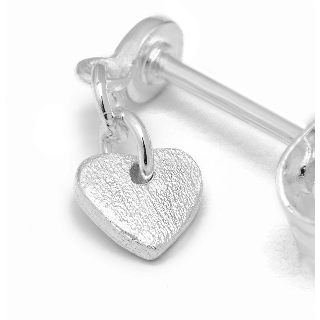 LULU Copenhagen Love U Dangling ørering 1 stk Ear stud, 1 pcs Silver Plated