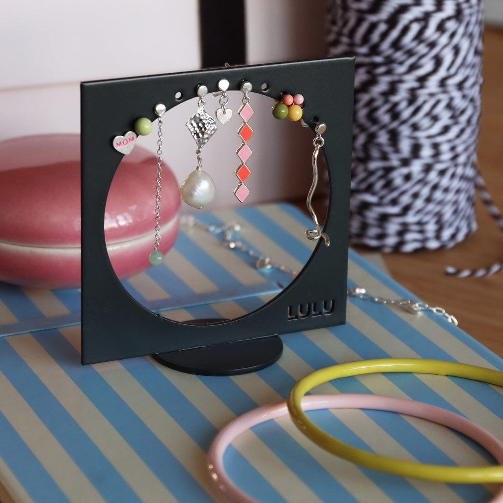 LULU Copenhagen Love U Dangling ørering 1 stk Ear stud, 1 pcs Silver Plated