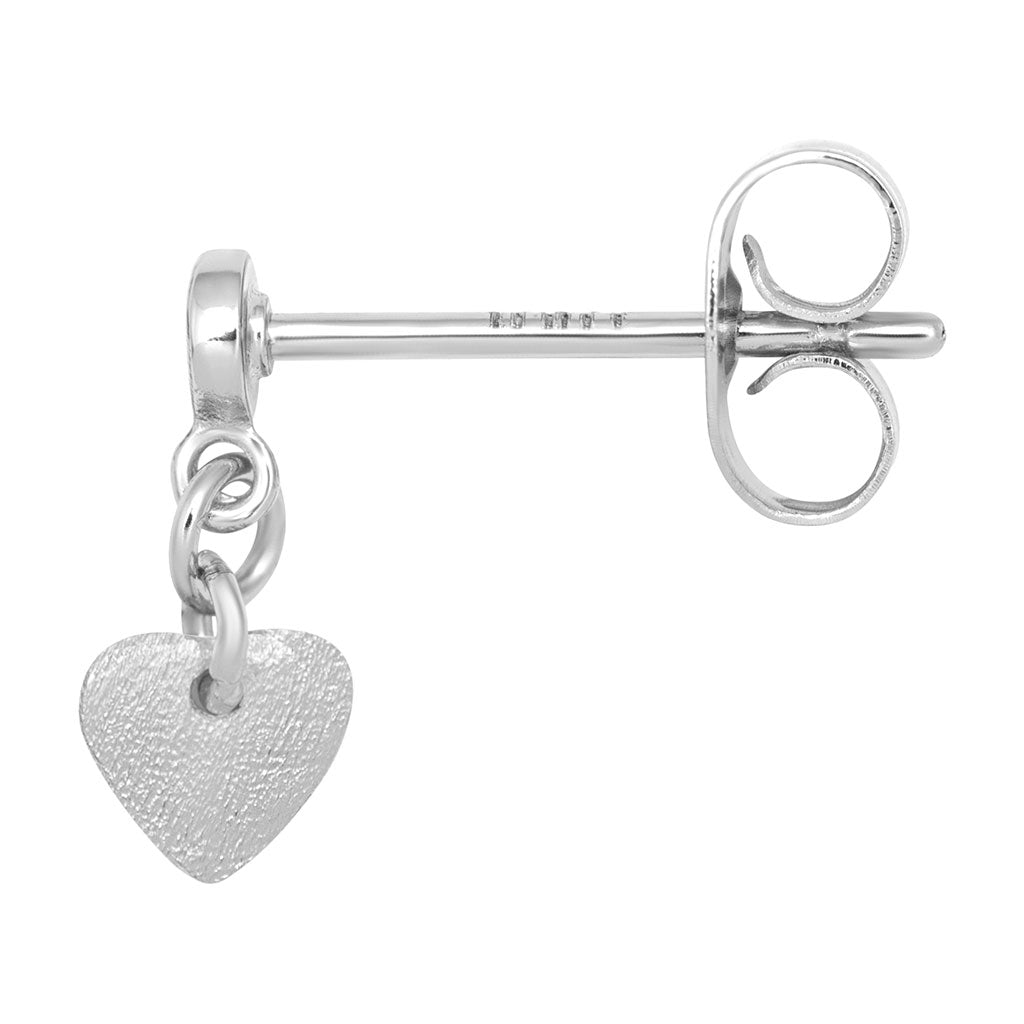 LULU Copenhagen Love U Dangling ørering 1 stk Ear stud, 1 pcs Silver Plated