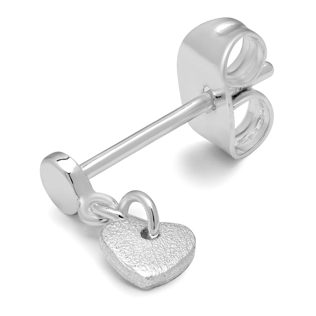 LULU Copenhagen Love U Dangling ørering 1 stk Ear stud, 1 pcs Silver Plated