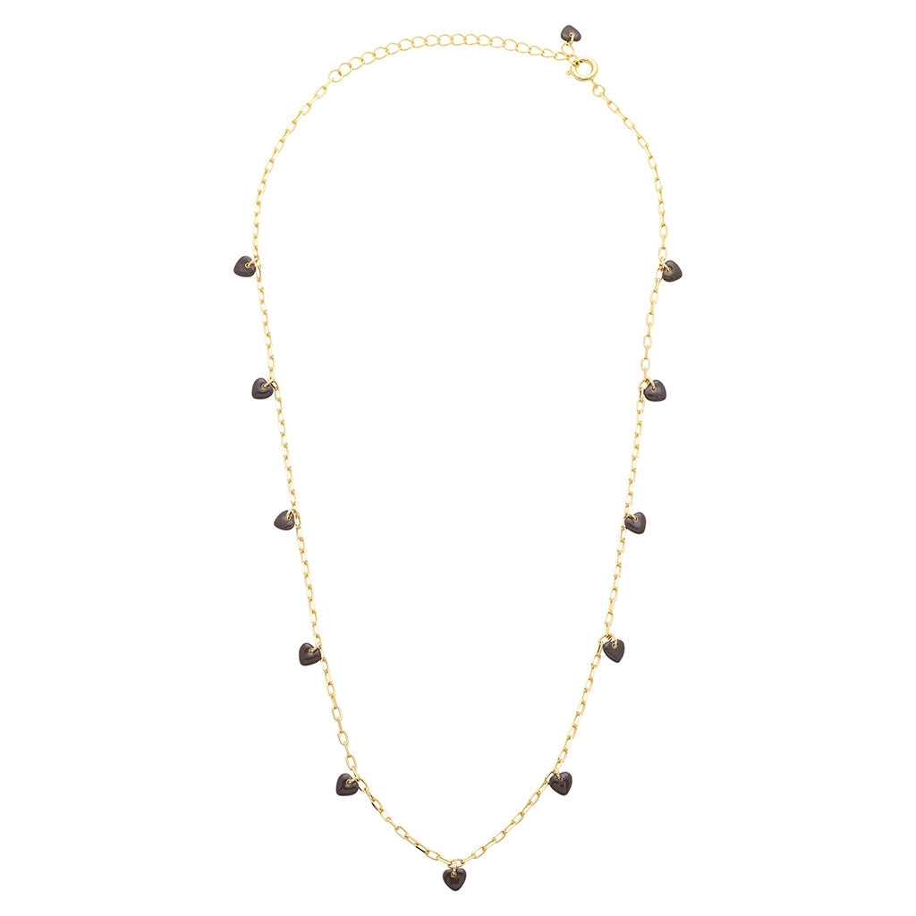 LULU Copenhagen Love U Halskæde forgyldt Necklaces Cocoa Powder