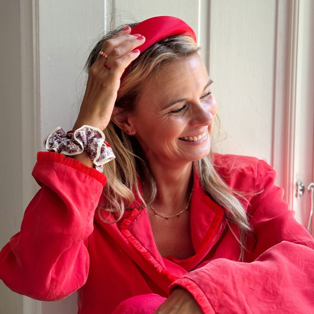 LULU Copenhagen Love U Halskæde forgyldt Necklaces Passion Red