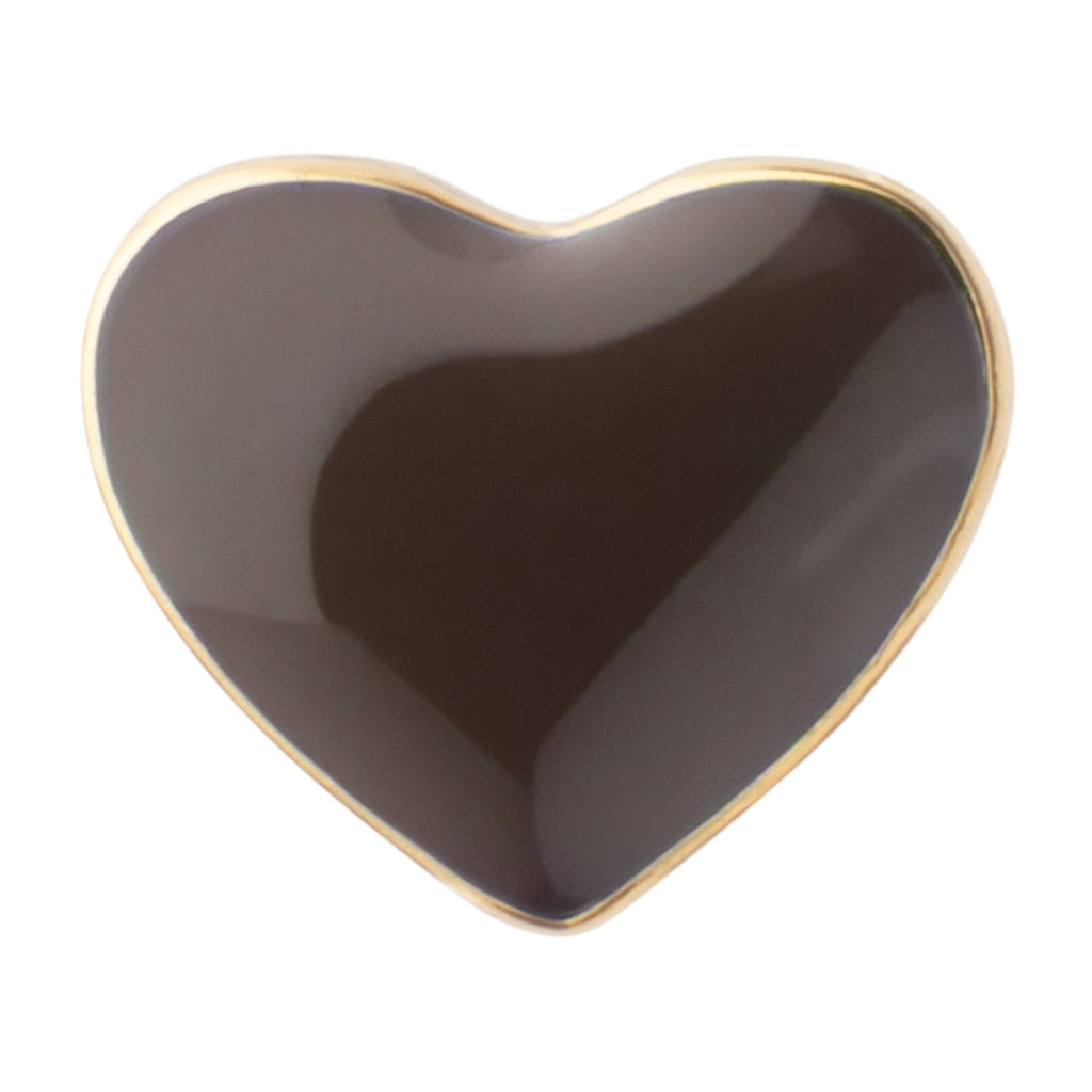 LULU Copenhagen Love U ørering 1 stk Ear stud, 1 pcs Cocoa Powder