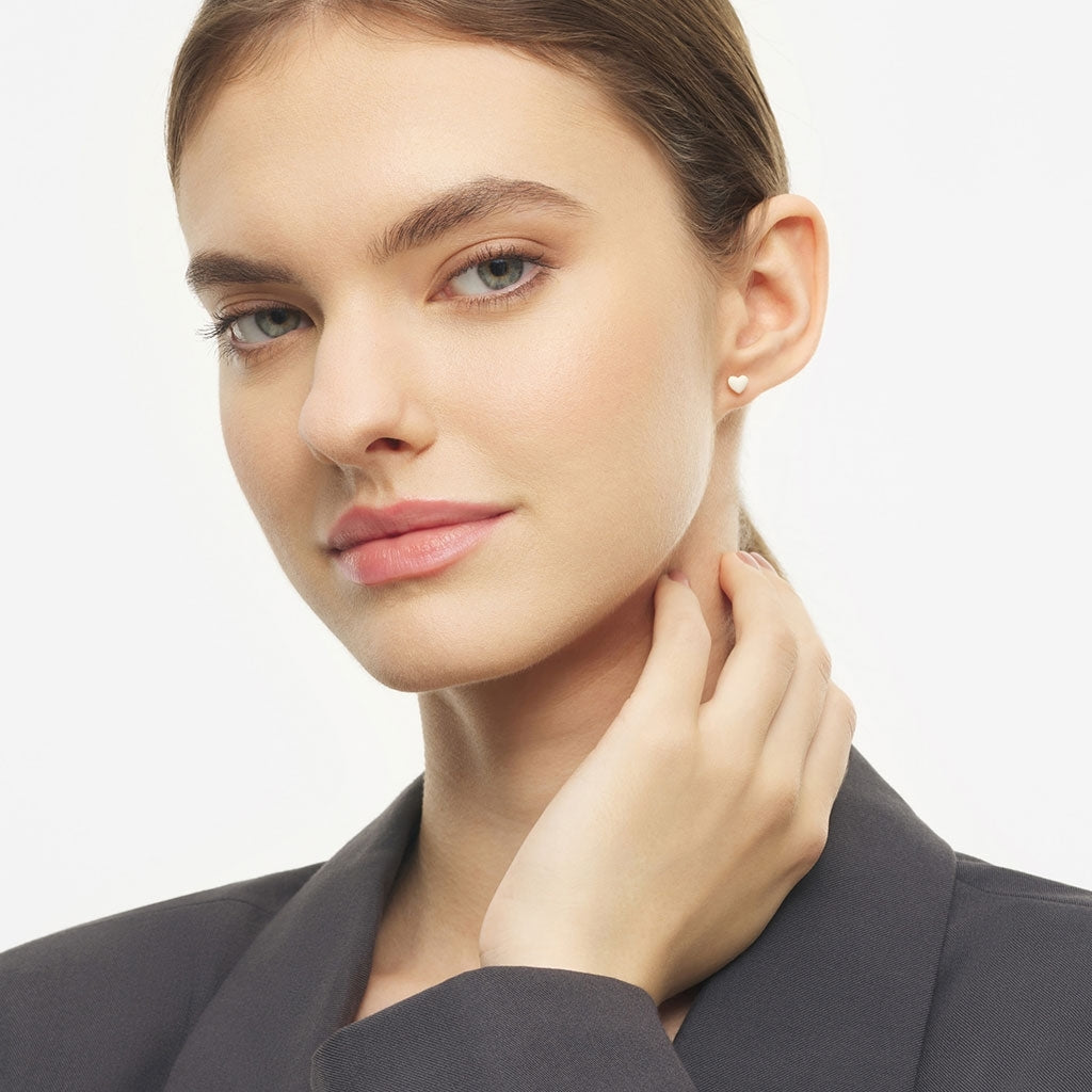 LULU Copenhagen Love U ørering 1 stk Ear stud, 1 pcs Coconut Milk