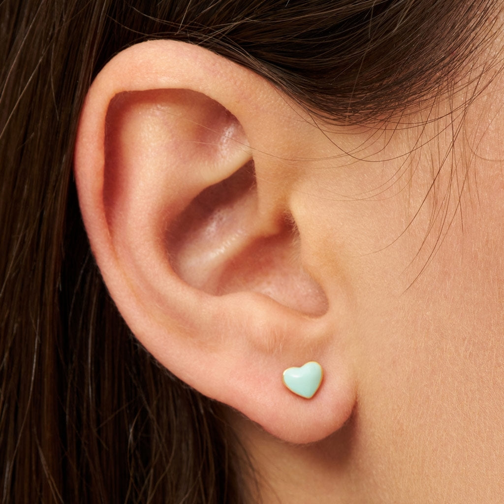 LULU Copenhagen Love U ørering 1 stk Ear stud, 1 pcs Mint