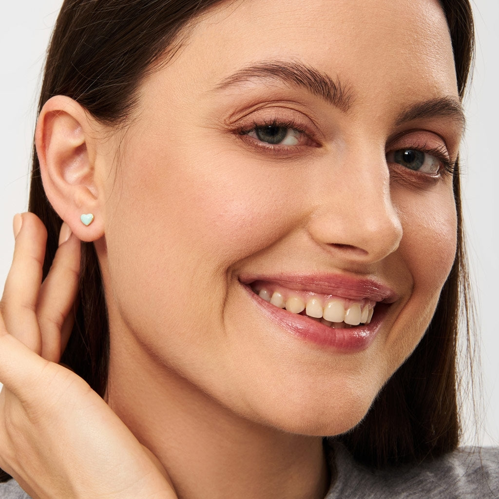 LULU Copenhagen Love U ørering 1 stk Ear stud, 1 pcs Mint