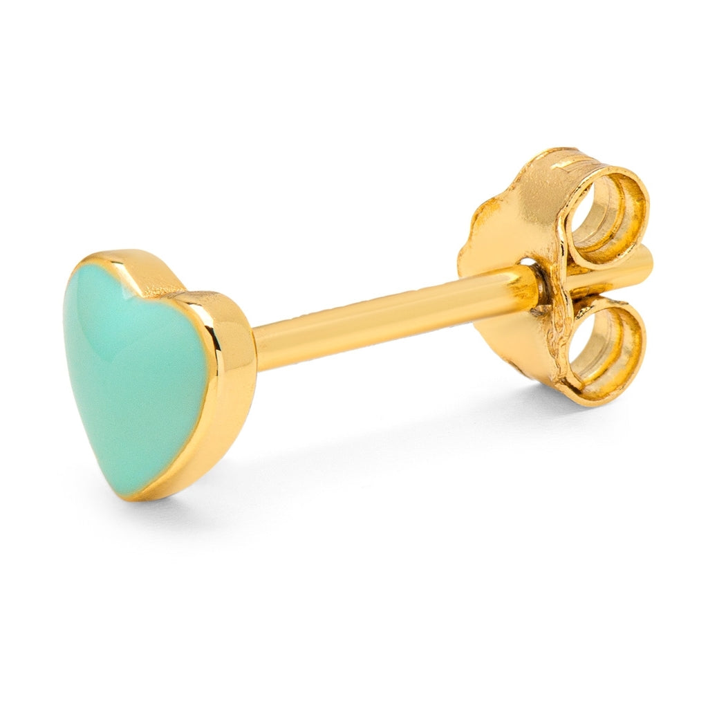 LULU Copenhagen Love U ørering 1 stk Ear stud, 1 pcs Mint