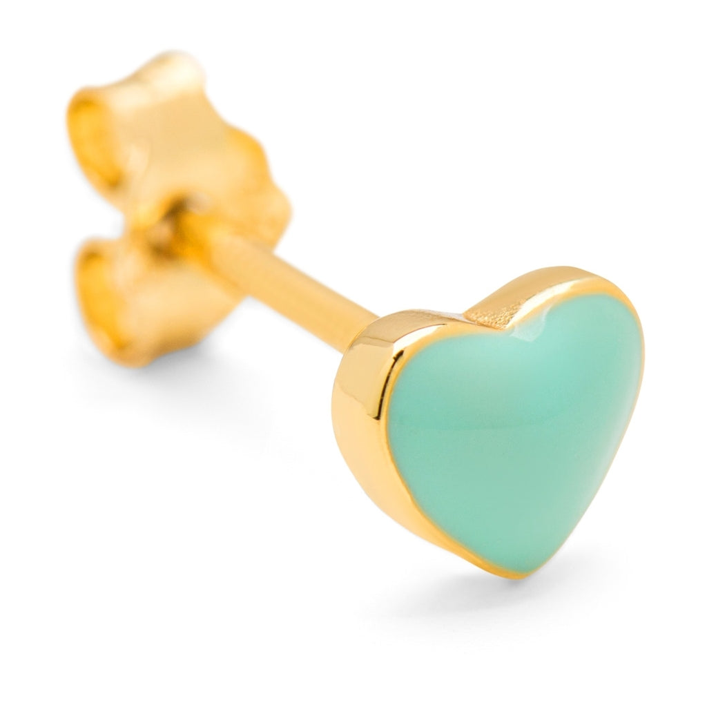 LULU Copenhagen Love U ørering 1 stk Ear stud, 1 pcs Mint