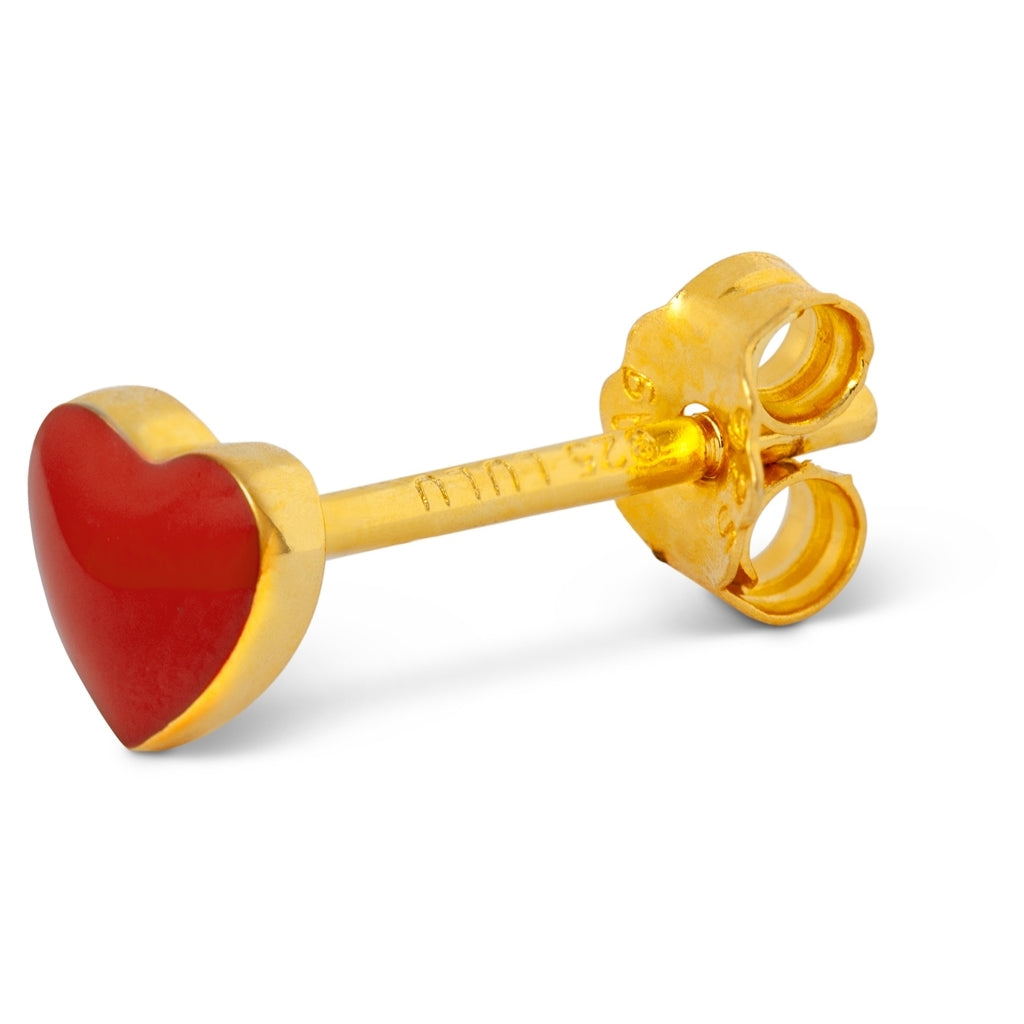 LULU Copenhagen Love U ørering 1 stk Ear stud, 1 pcs Passion Red