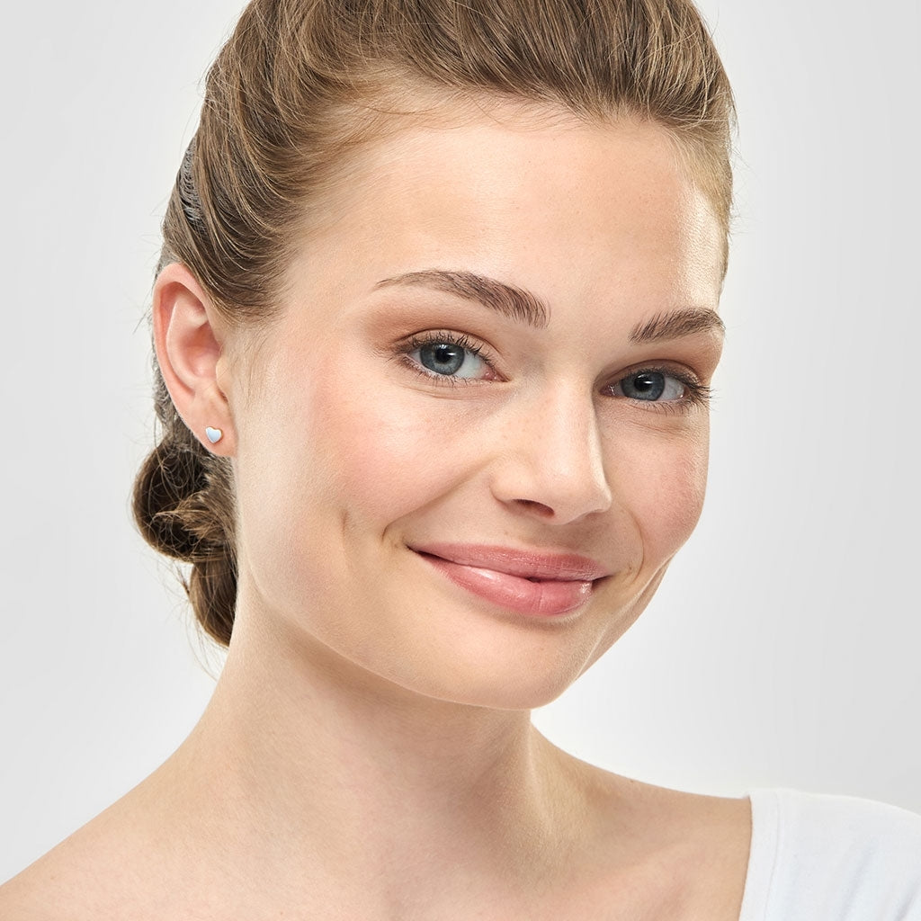 LULU Copenhagen Love U ørering 1 stk Ear stud, 1 pcs Skyride Blue