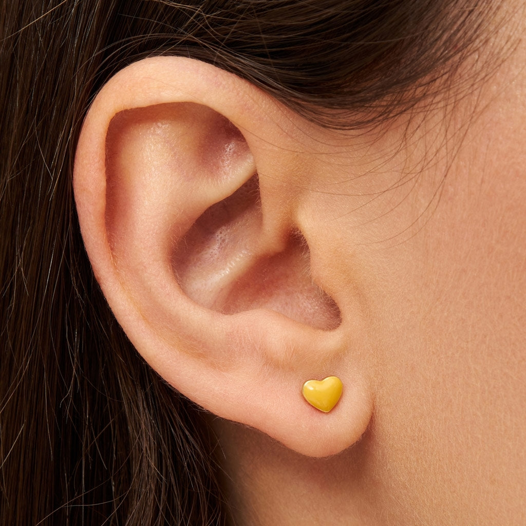 LULU Copenhagen Love U ørering 1 stk Ear stud, 1 pcs Sunflower