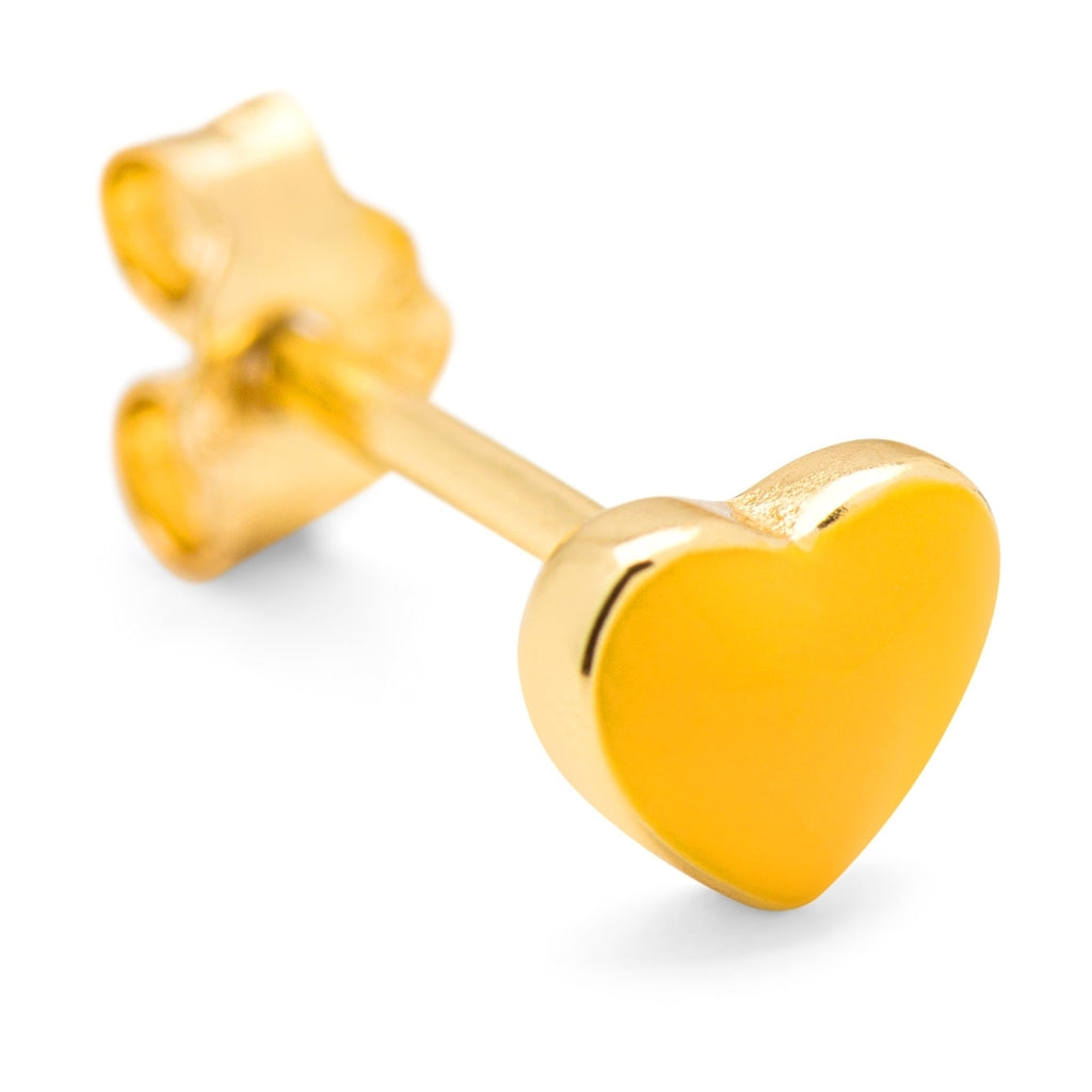 LULU Copenhagen Love U ørering 1 stk Ear stud, 1 pcs Sunflower