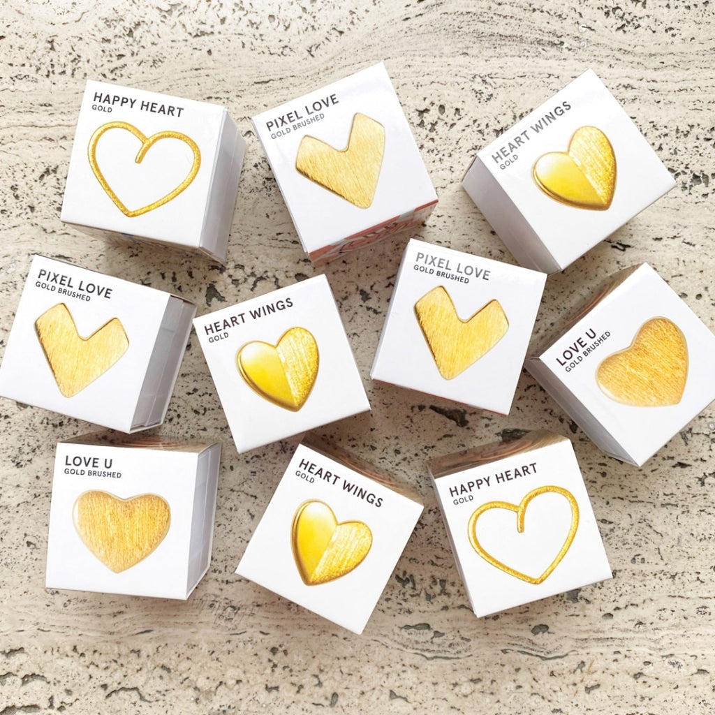 LULU Copenhagen Love U ørering 1 stk Ear stud, 1 pcs Forgyldt