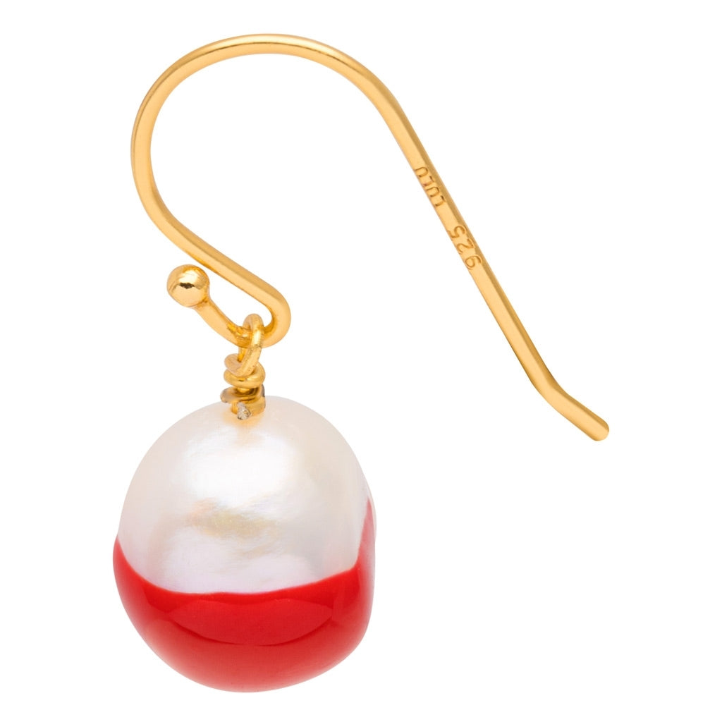 LULU Copenhagen LULU Baroque ørering 1 stk Ear stud, 1 pcs Passion Red