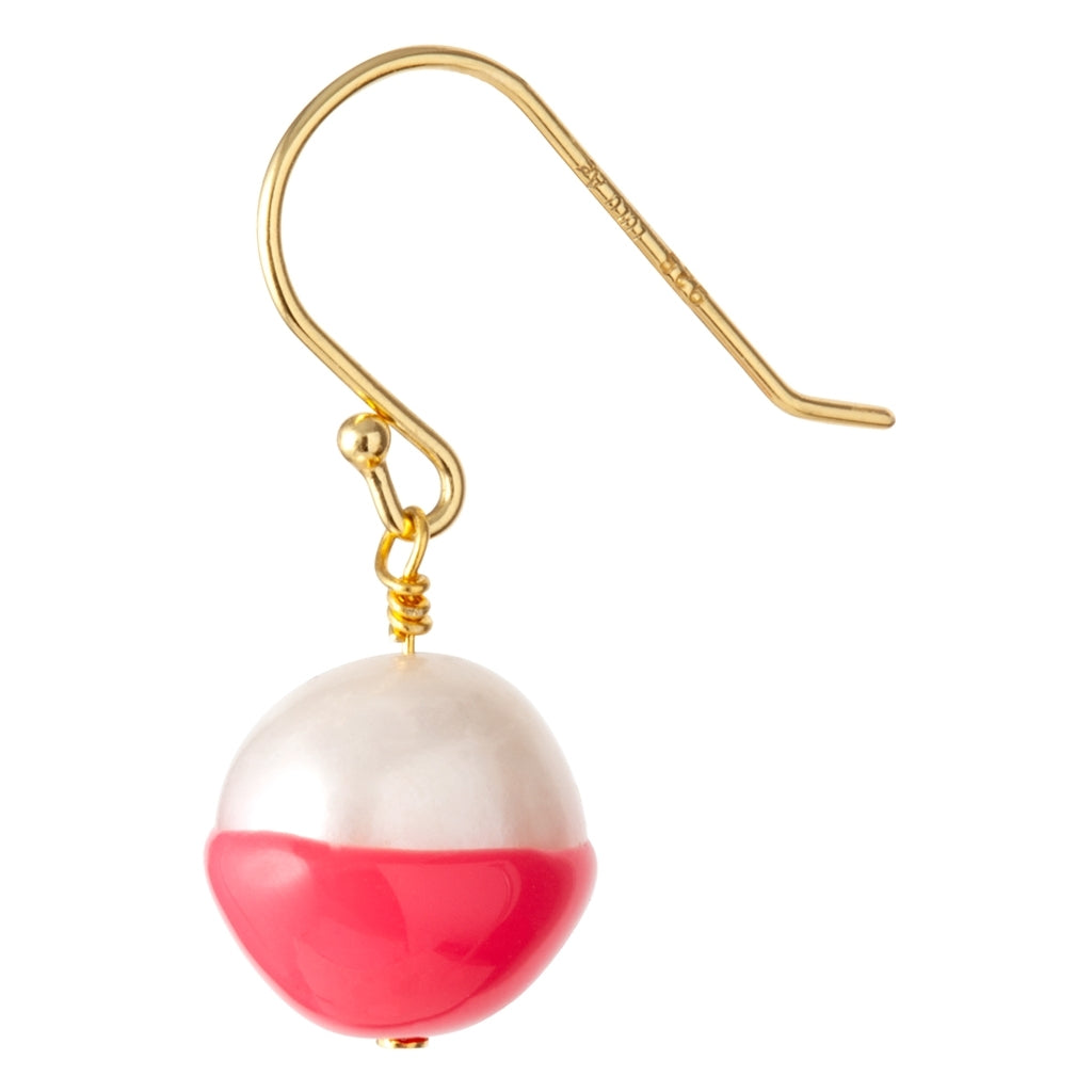 LULU Copenhagen LULU Baroque ørering 1 stk Ear stud, 1 pcs Pink Koral