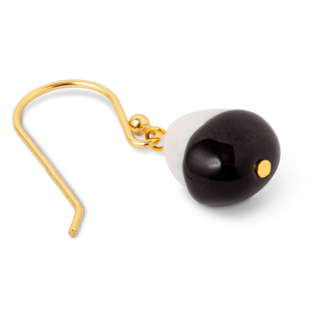 LULU Copenhagen LULU Baroque ørering 1 stk Ear stud, 1 pcs Sort