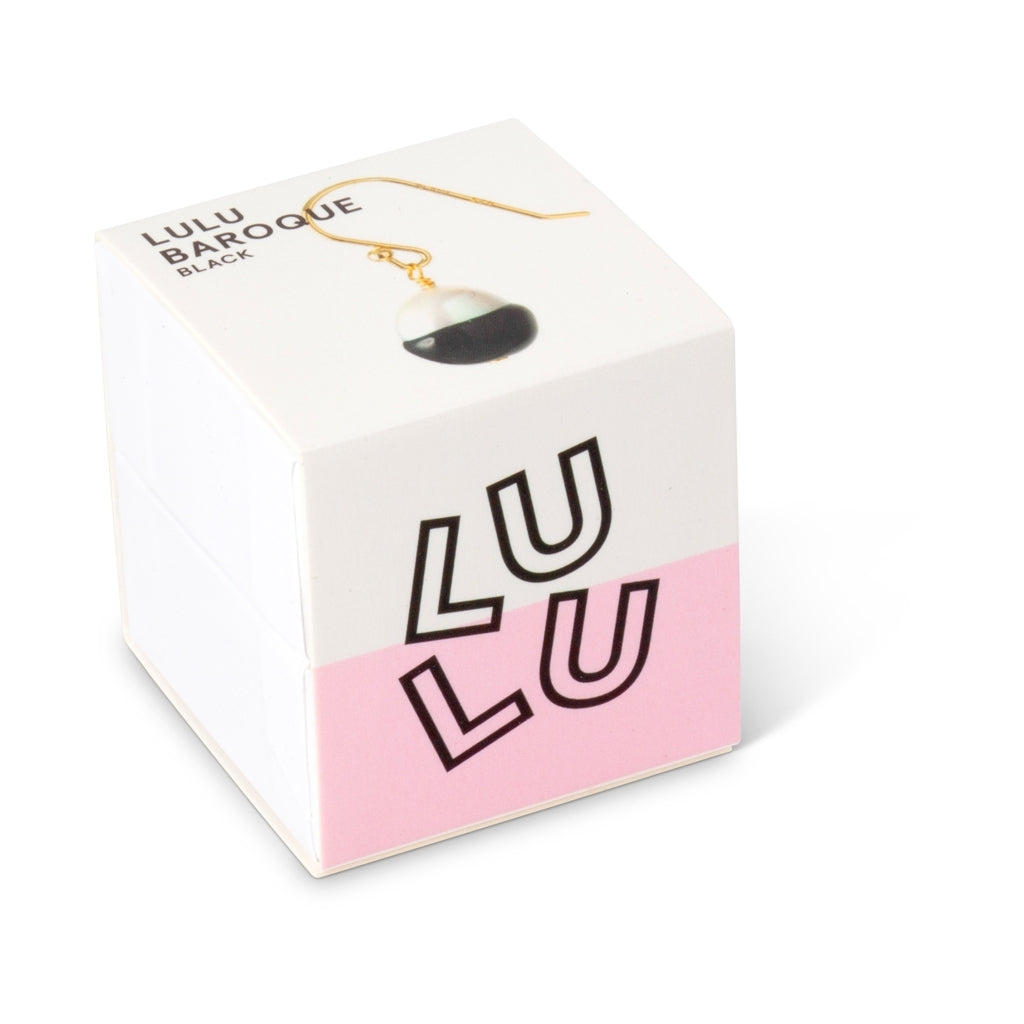 LULU Copenhagen LULU Baroque ørering 1 stk Ear stud, 1 pcs Sort