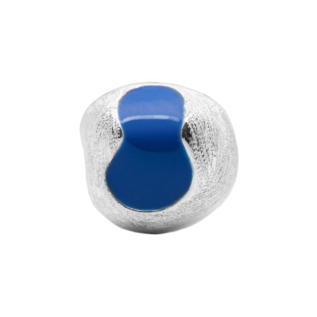 LULU Copenhagen Magic Stone ørering 1 stk forsølvet Ear stud, 1 pcs Dazzling Blue