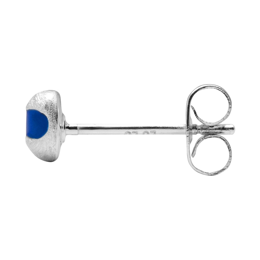 LULU Copenhagen Magic Stone ørering 1 stk forsølvet Ear stud, 1 pcs Dazzling Blue