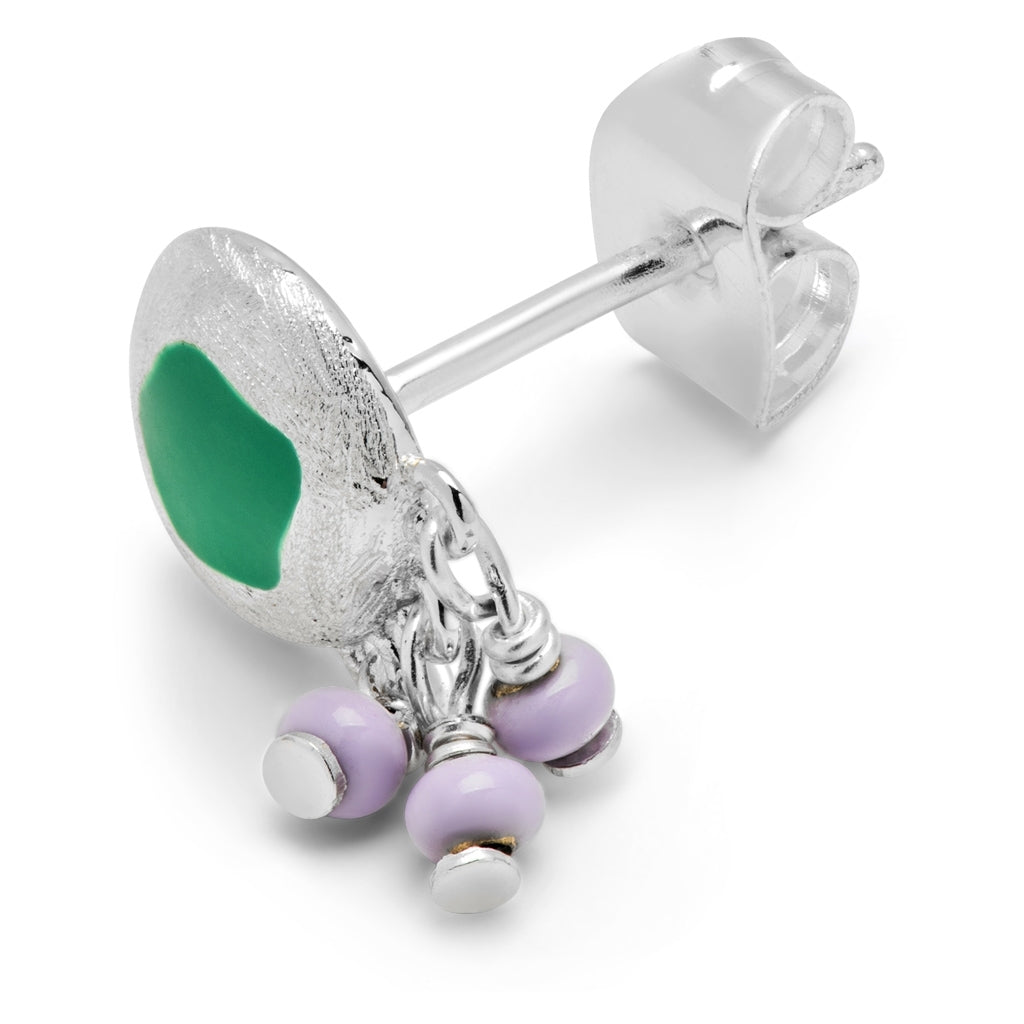 LULU Copenhagen Magic Stone Charms ørering 1 stk Ear stud, 1 pcs Silver Plated