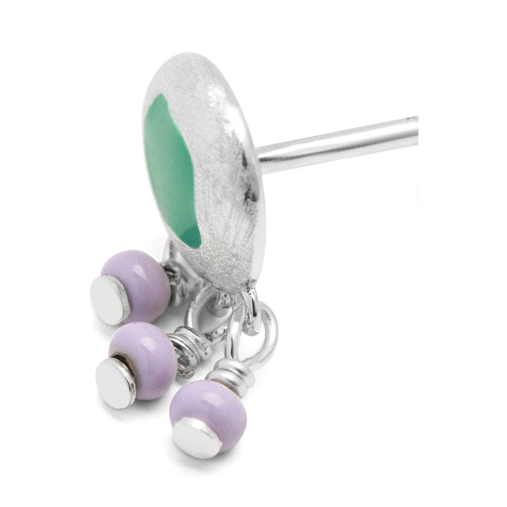 LULU Copenhagen Magic Stone Charms ørering 1 stk Ear stud, 1 pcs Silver Plated