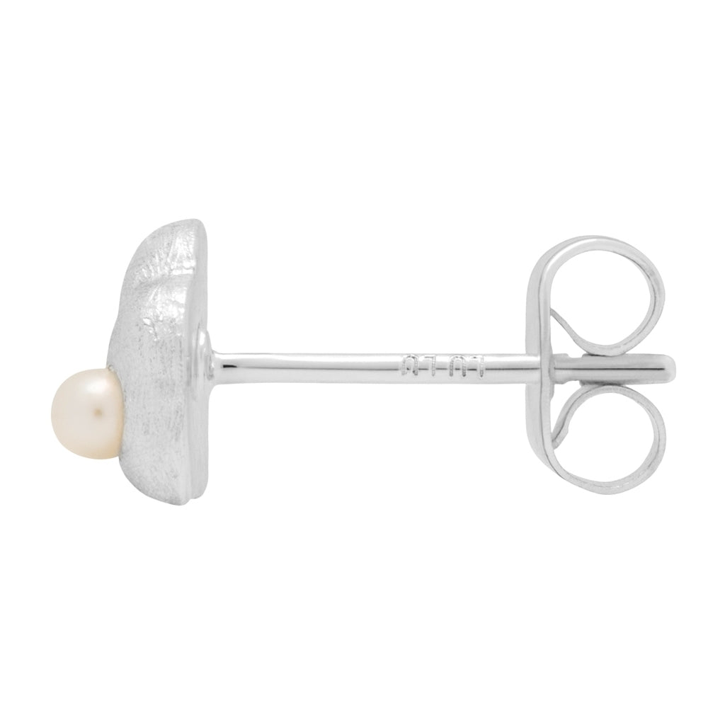 LULU Copenhagen Magic Stone Heart ørering 1 stk Ear stud, 1 pcs Silver Plated