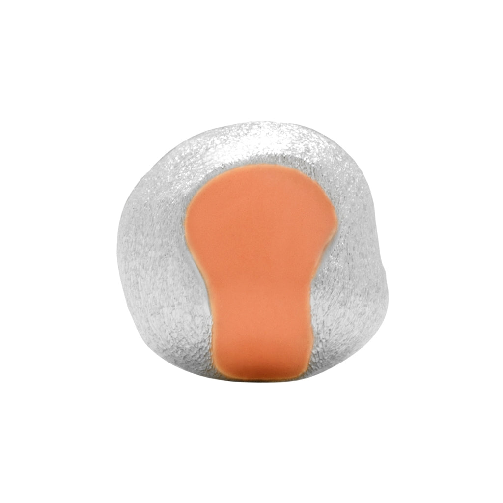 LULU Copenhagen Magic Stone ørering 1 stk forsølvet Ear stud, 1 pcs Burnt Coral