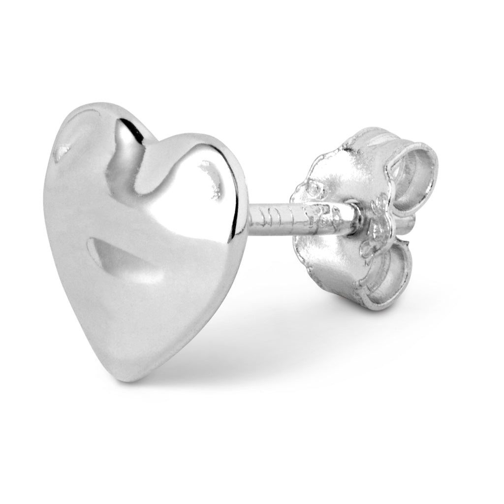 LULU Copenhagen Melted Heart ørering 1 stk Ear stud, 1 pcs Sølv