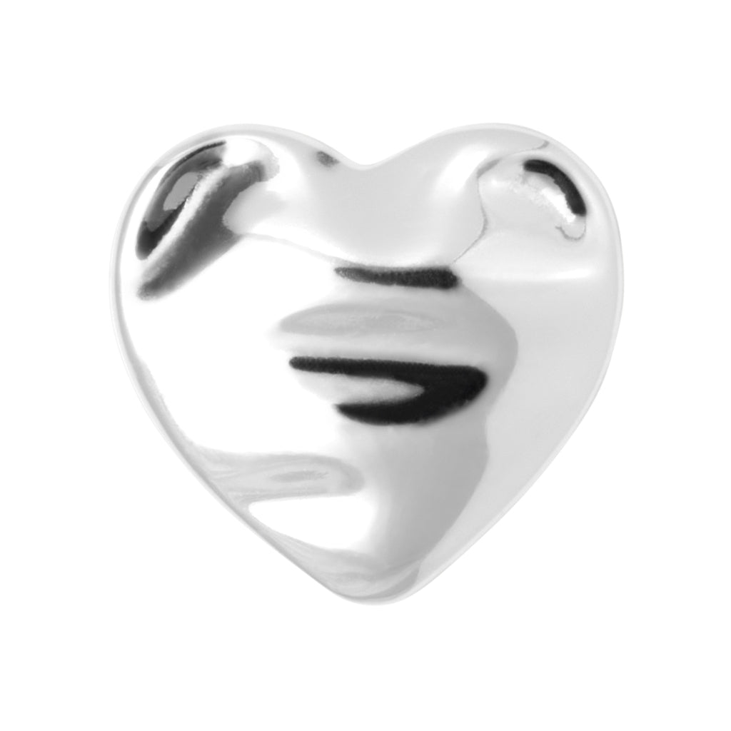 LULU Copenhagen Melted Heart ørering 1 stk Ear stud, 1 pcs Sølv