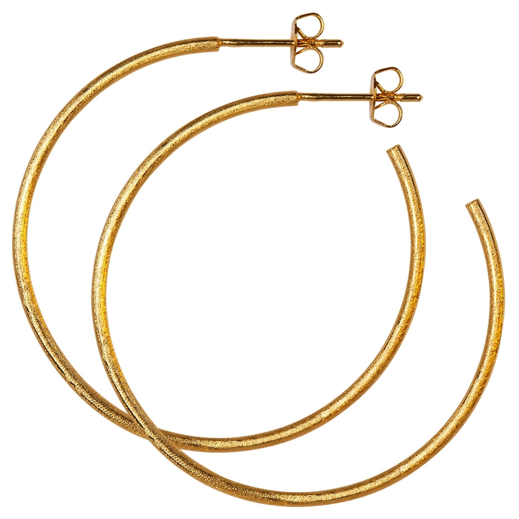 LULU Copenhagen Non Hoops Large par Hoops Forgyldt