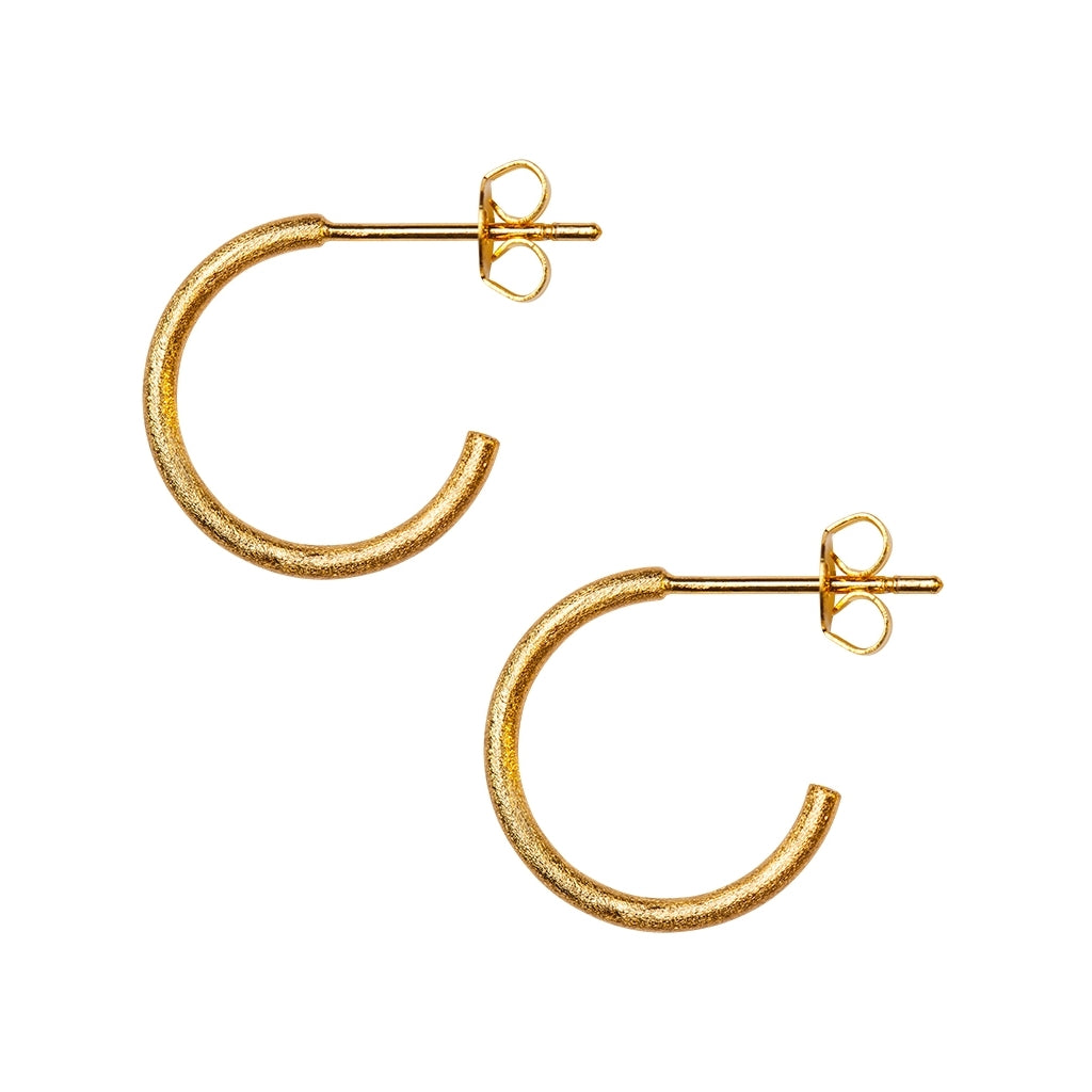 LULU Copenhagen Non Hoops Small par Hoops Forgyldt