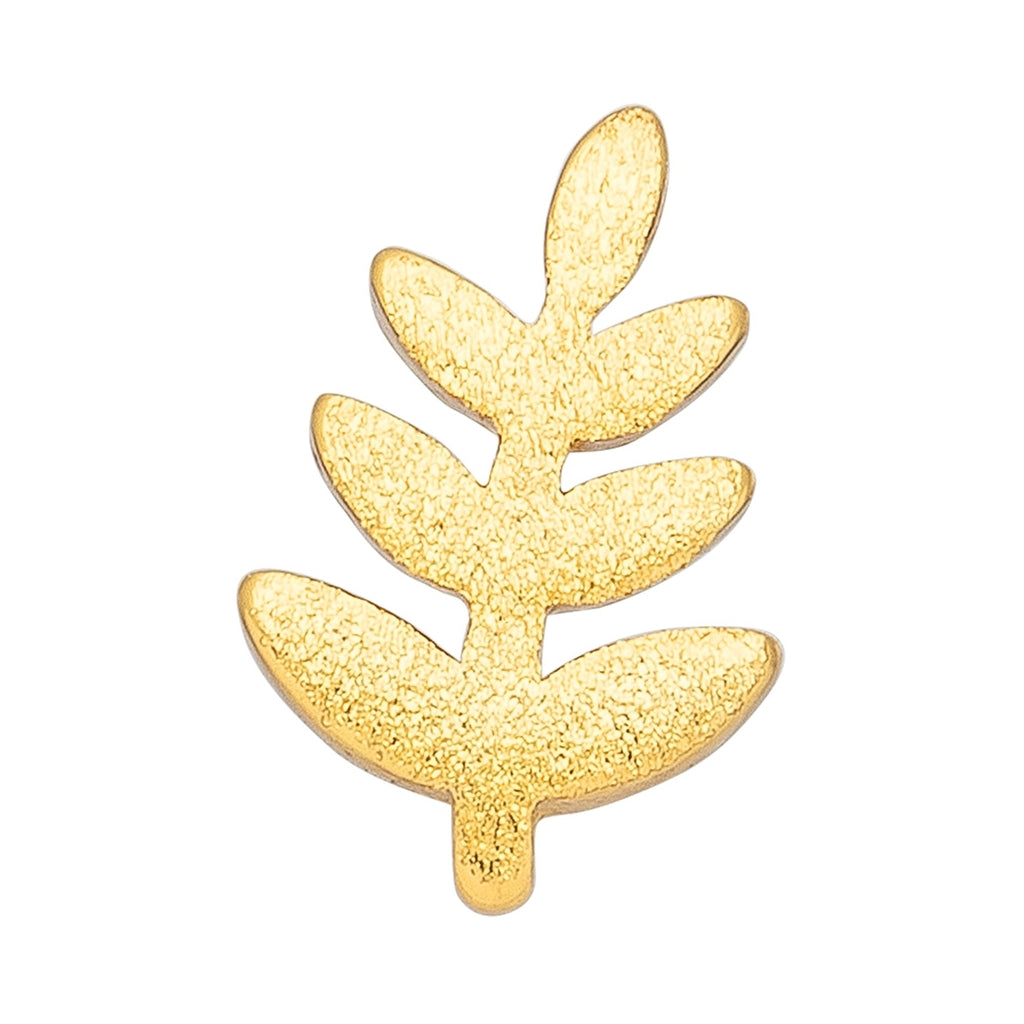 LULU Copenhagen Olive Branch 1 stk Ear stud, 1 pcs Forgyldt