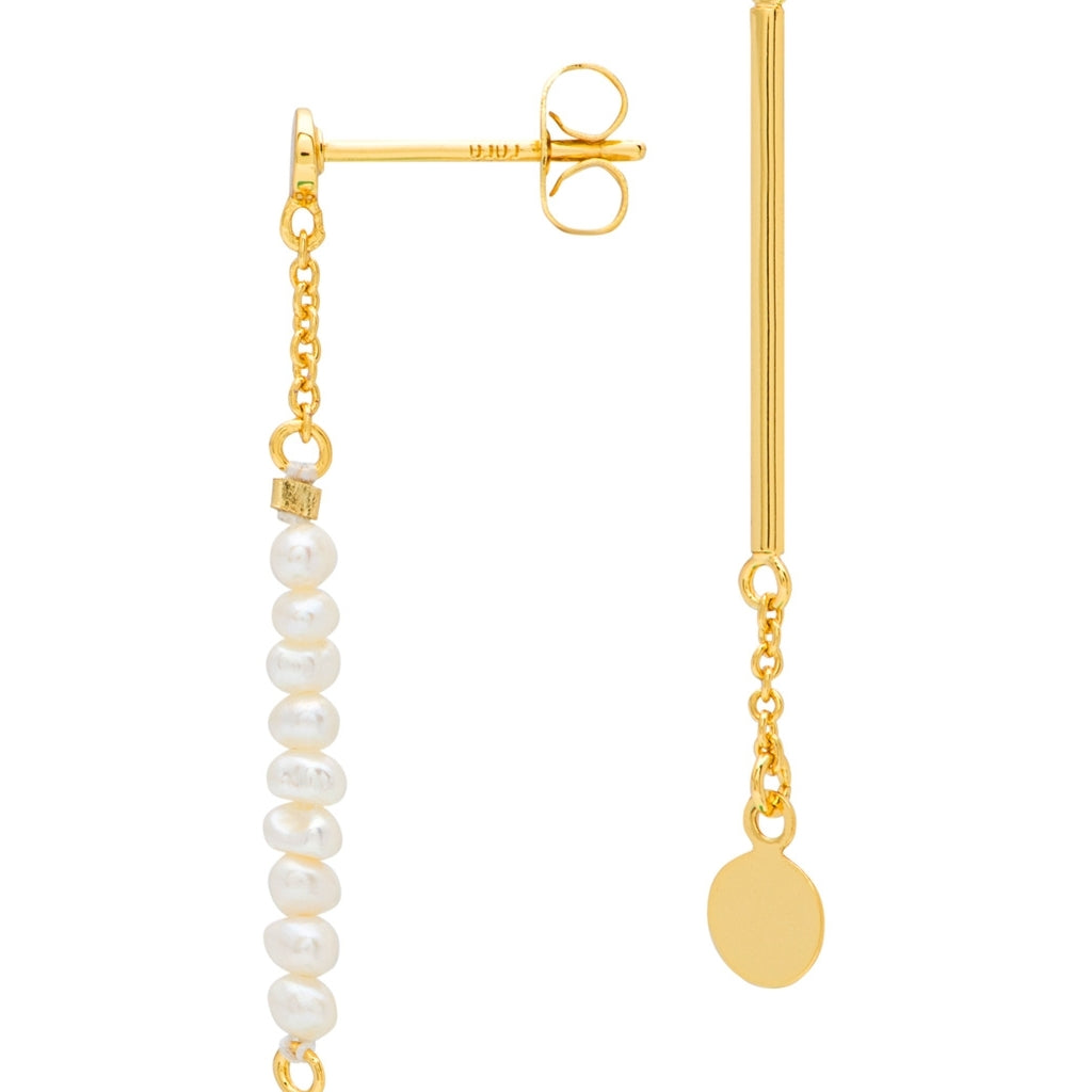 LULU Copenhagen Pearls & Pin ørering 1 stk Ear stud, 1 pcs Forgyldt