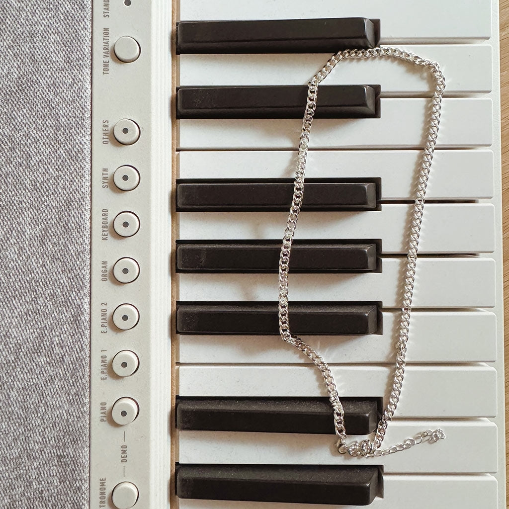 LULU Copenhagen Panzer Halskæde forsølvet Necklaces Silver Plated