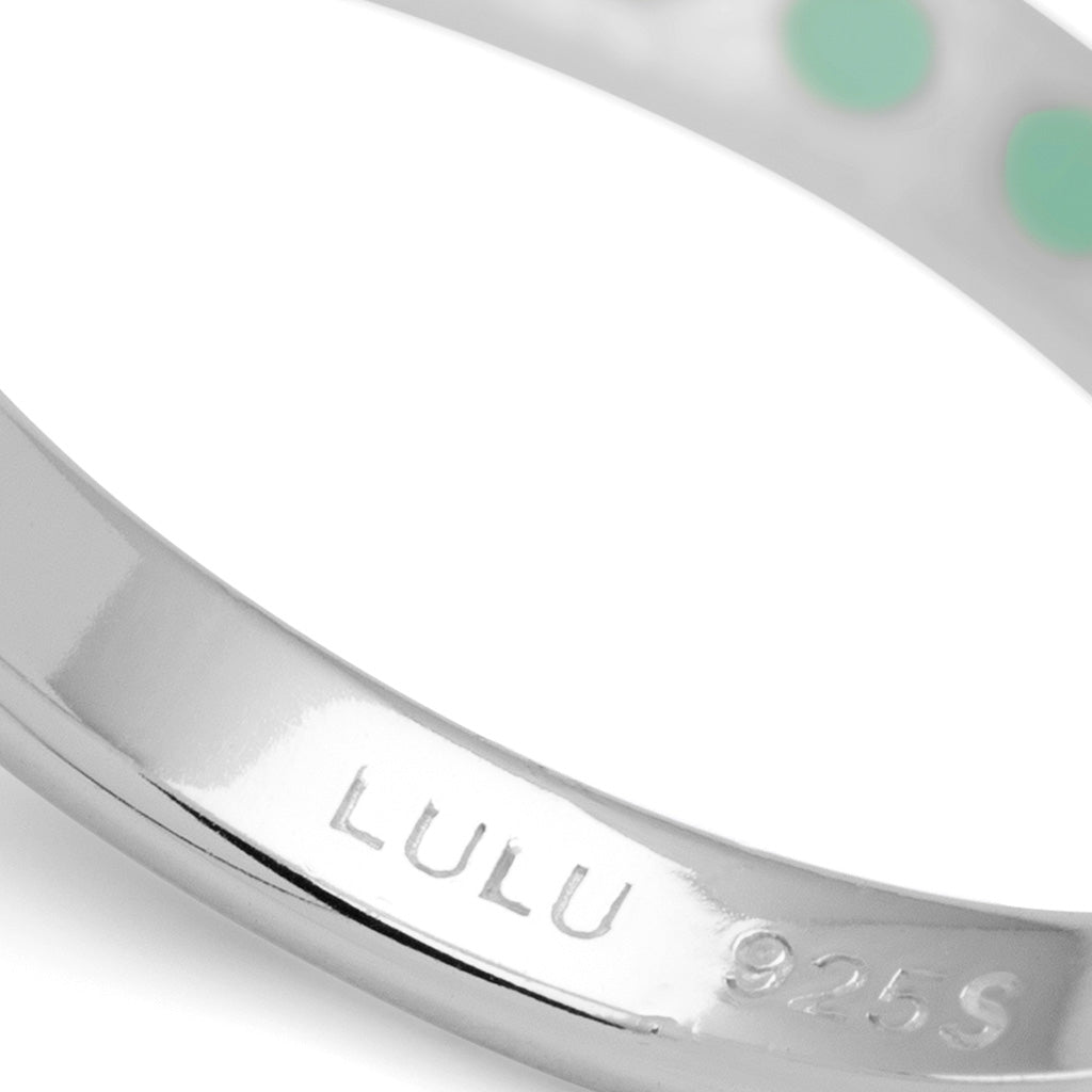 LULU Copenhagen Pattern Ring sølv Rings Mint