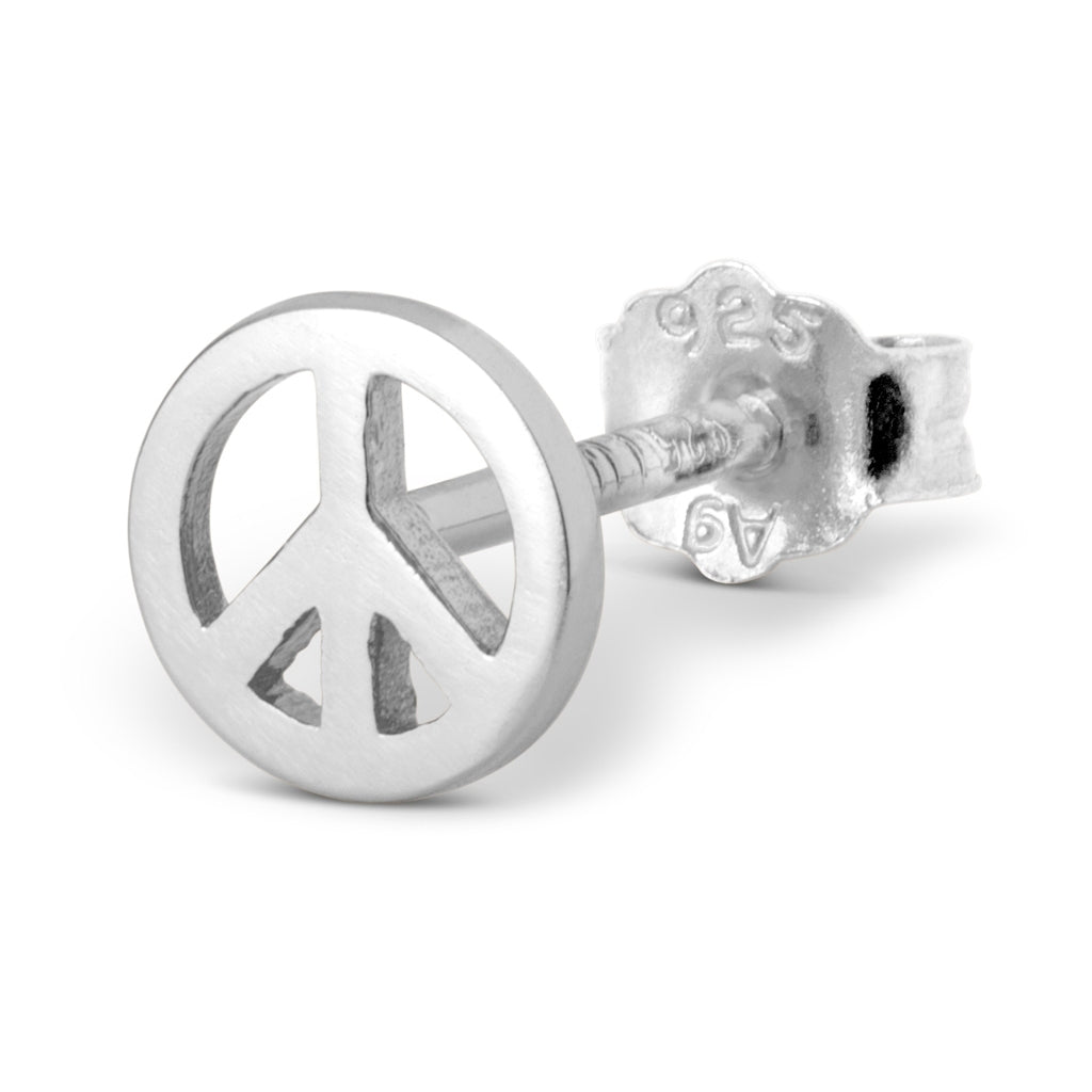 LULU Copenhagen Peace ørering 1 stk Ear stud, 1 pcs Sølv
