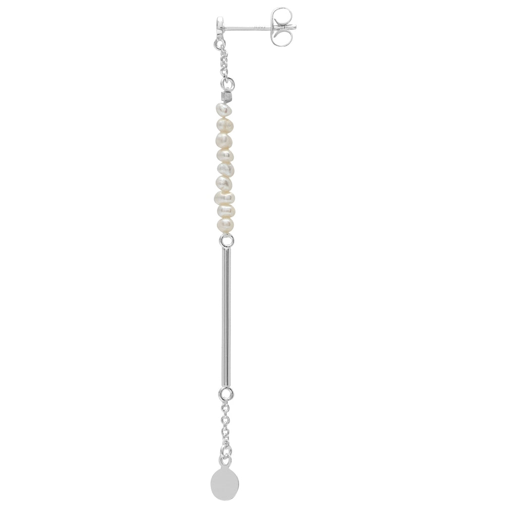 LULU Copenhagen Pearls & Pin ørering 1 stk Ear stud, 1 pcs Silver Plated