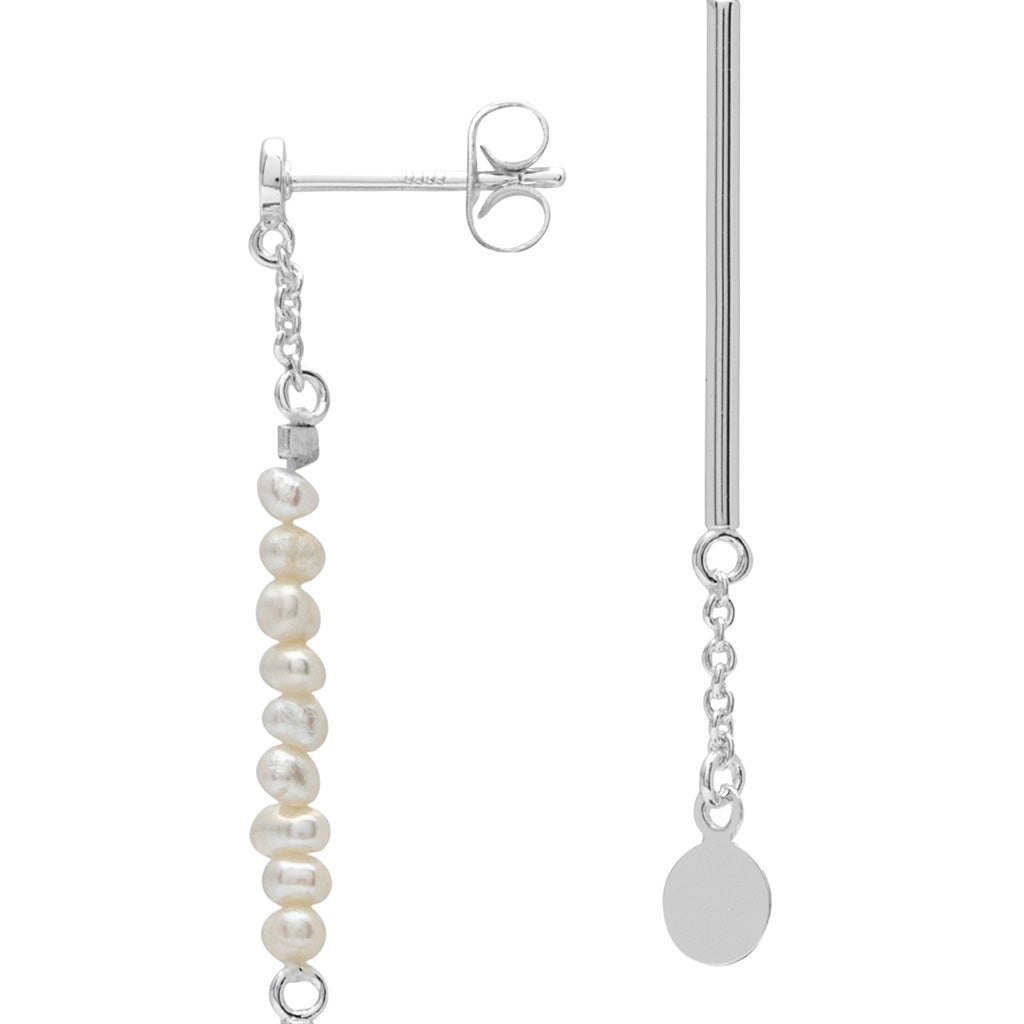 LULU Copenhagen Pearls & Pin ørering 1 stk Ear stud, 1 pcs Silver Plated
