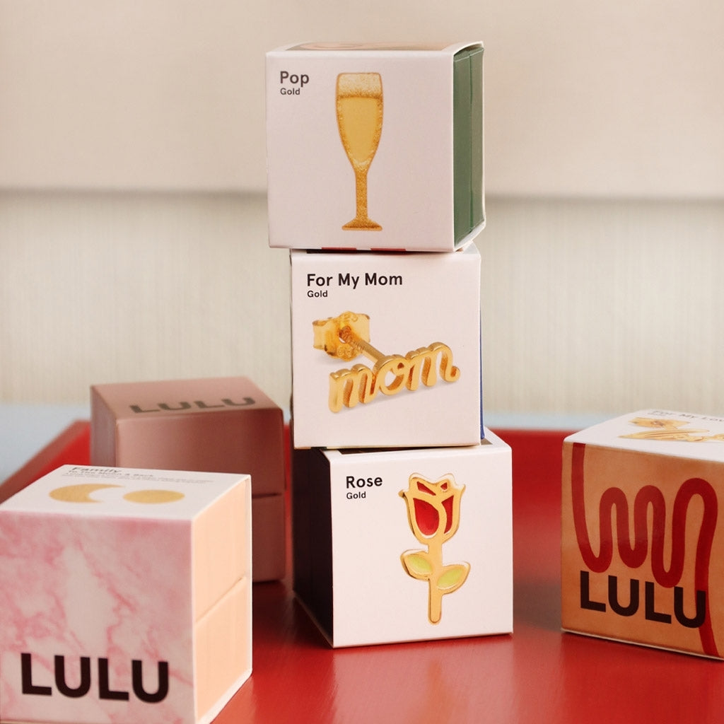 LULU Copenhagen Pop ørering 1 stk. Ear stud, 1 pcs Forgyldt