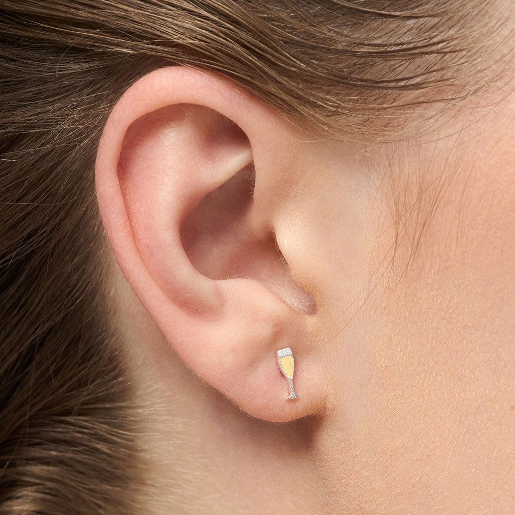 LULU Copenhagen Pop ørering 1 stk. Ear stud, 1 pcs Silver Plated