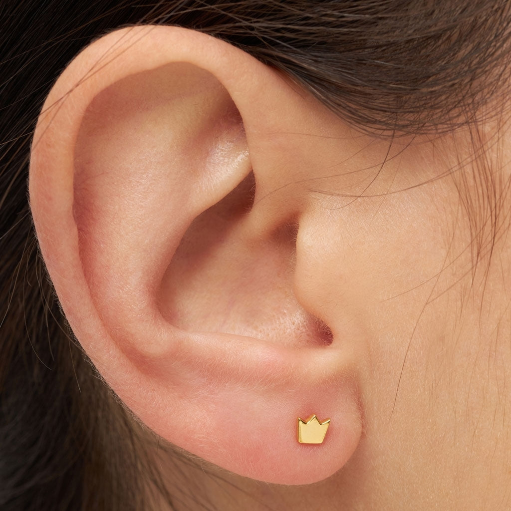 LULU Copenhagen Queen ørering 1 stk Ear stud, 1 pcs Forgyldt