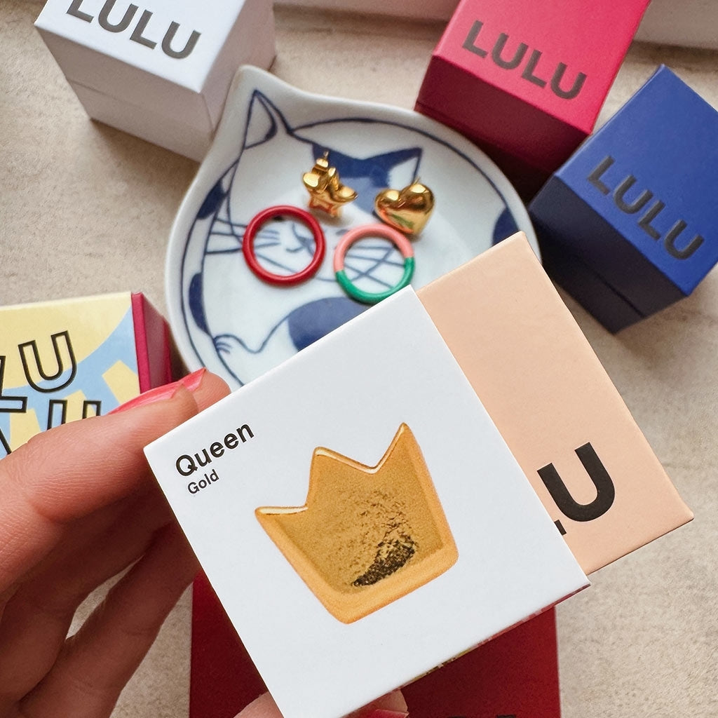 LULU Copenhagen Queen ørering 1 stk Ear stud, 1 pcs Forgyldt