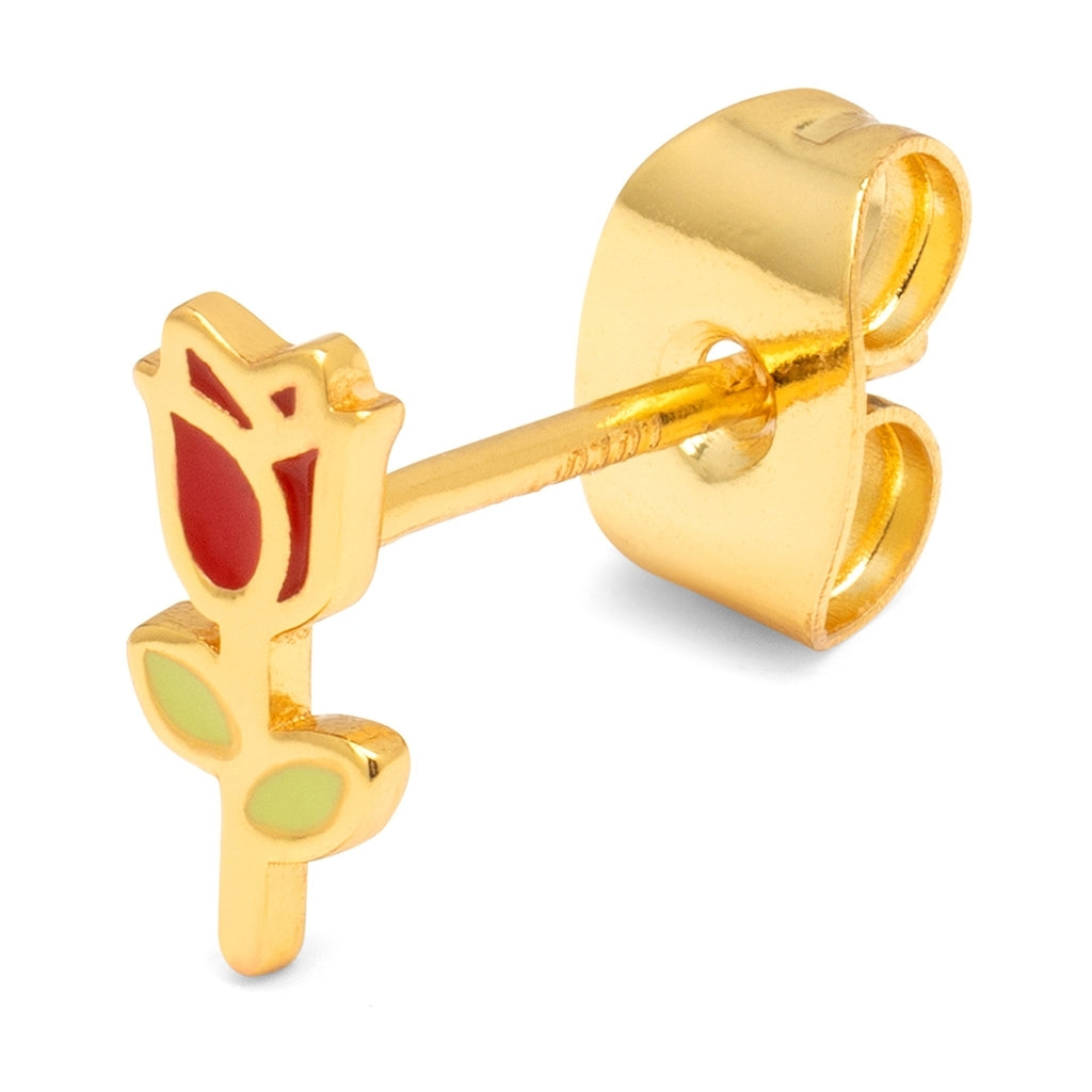 LULU Copenhagen Rose ørering 1 stk. Ear stud, 1 pcs Forgyldt