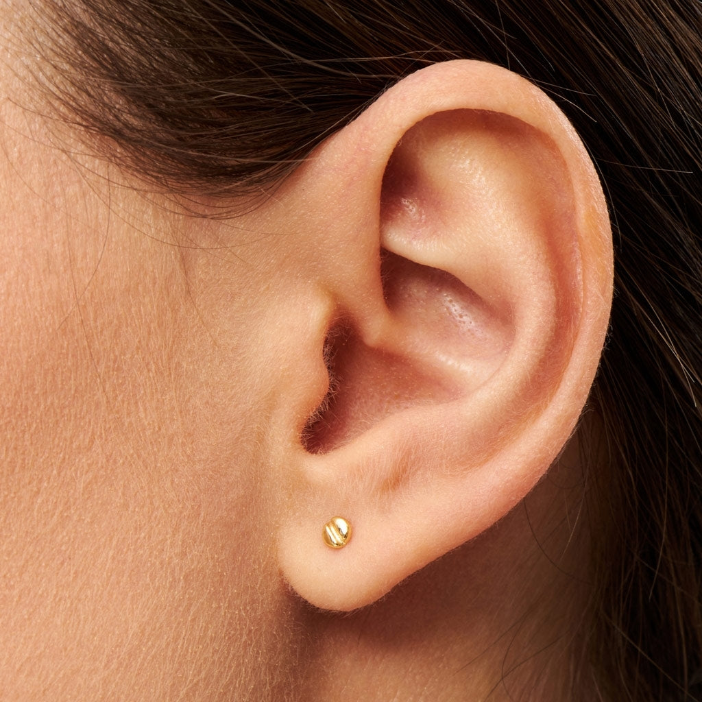 LULU Copenhagen Screw ørering 1 stk Ear stud, 1 pcs Forgyldt