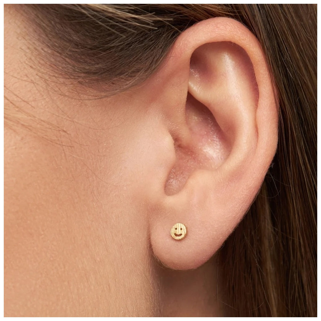 LULU Copenhagen Smile ørering 1 stk Ear stud, 1 pcs Forgyldt
