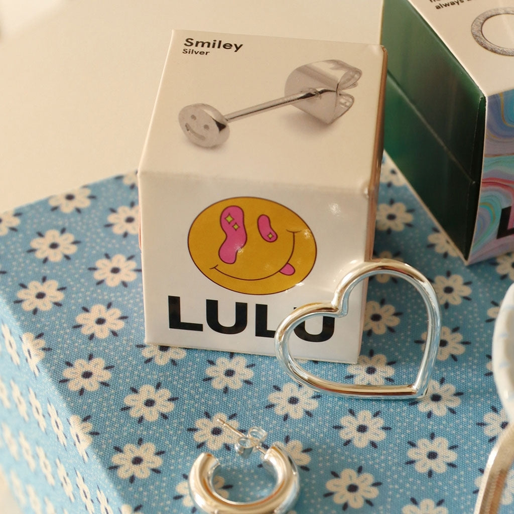 LULU Copenhagen Smile ørering 1 stk Ear stud, 1 pcs Silver Plated
