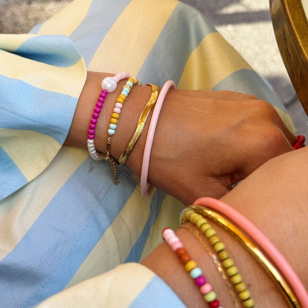 LULU Copenhagen Snake Armbånd forgyldt Bracelets Forgyldt