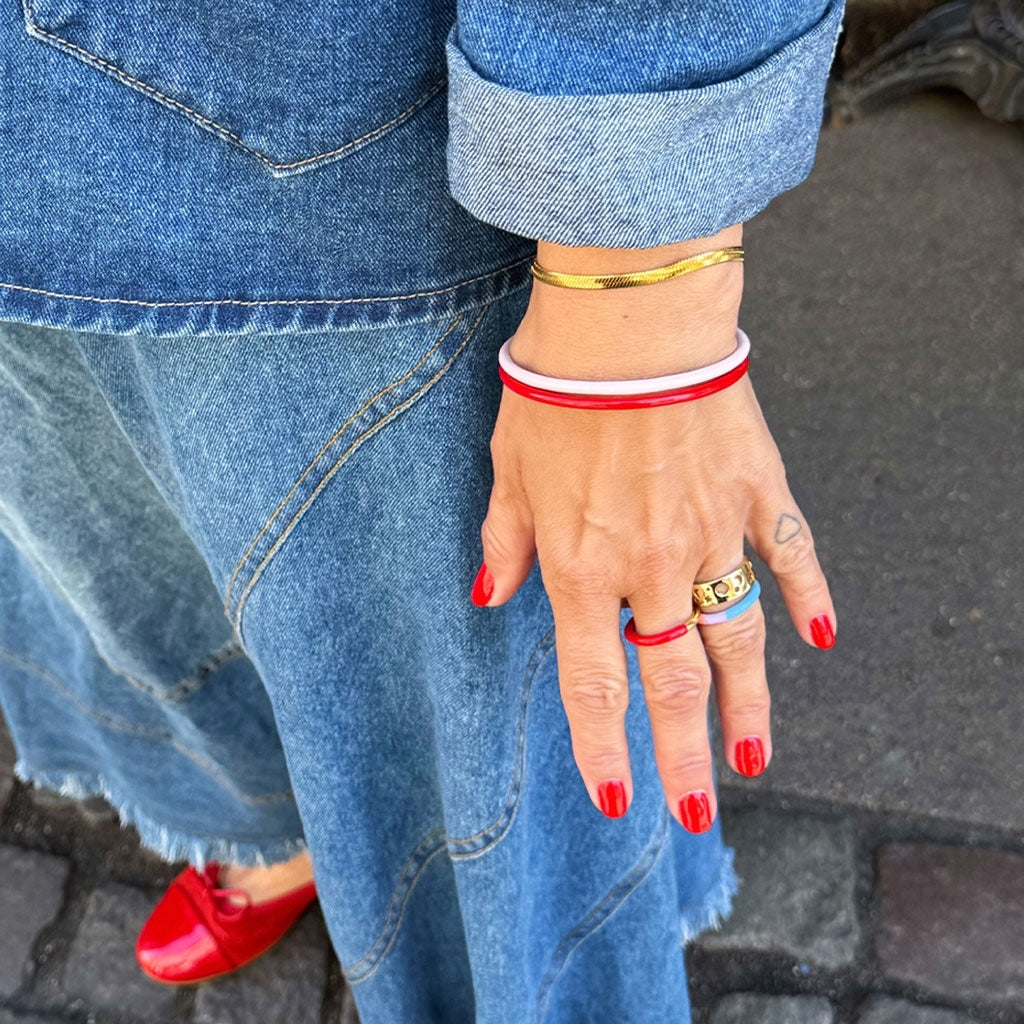 LULU Copenhagen Snake Armbånd forgyldt Bracelets Forgyldt