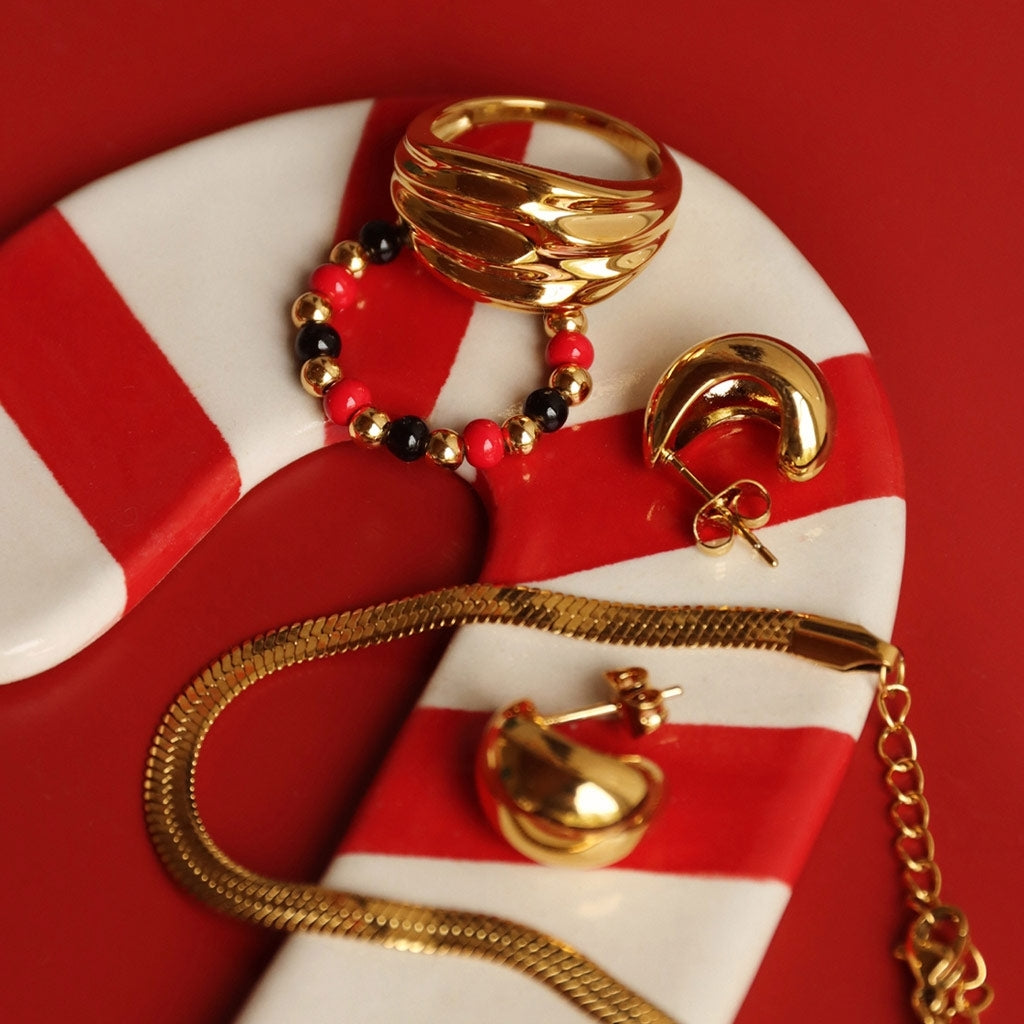 LULU Copenhagen Snake Armbånd forgyldt Bracelets Forgyldt