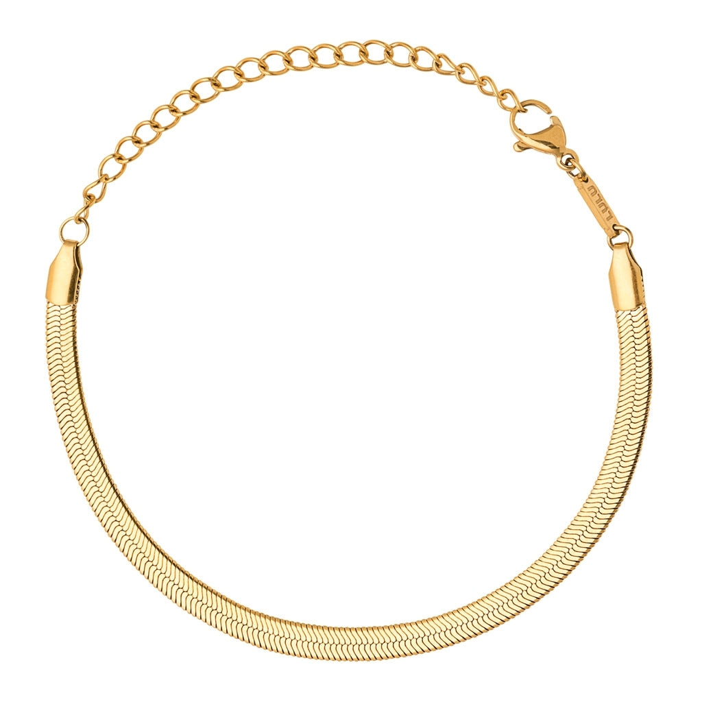 LULU Copenhagen Snake Armbånd forgyldt Bracelets Forgyldt
